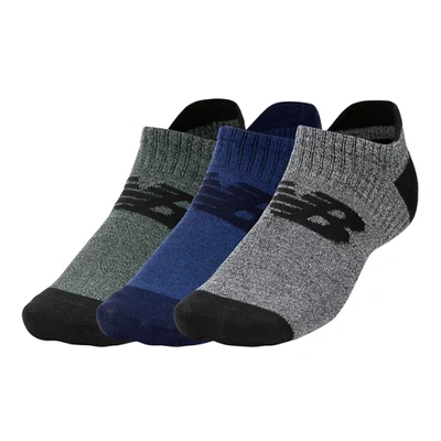 New Balance Unisex Performance Invisible No Show Socks 3 Pack In Print/pattern/misc