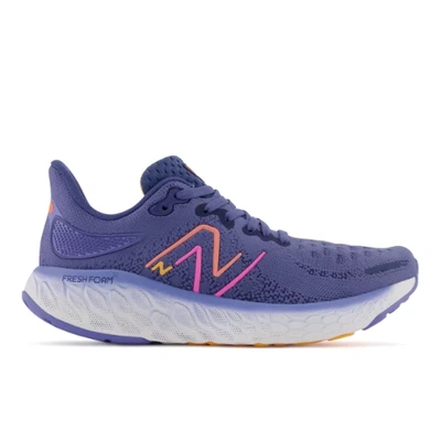 New Balance Fresh Foam X 1080v12 Womens Knit Fitness Running Shoes In Blue/orange/pink