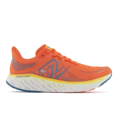 New Balance Fresh Foam X 1080v12 Mens Fitness Workout Running Shoes In Orange/blue/yellow