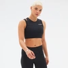 New Balance Women's Shape Shield Crop Bra In Black