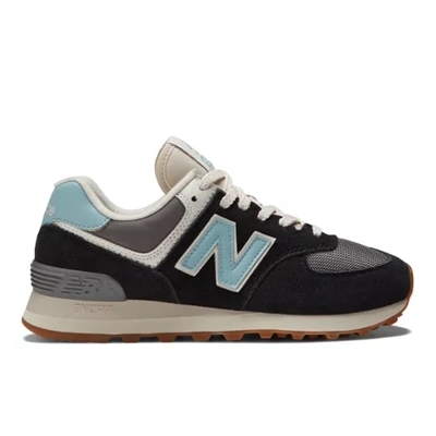 New Balance Women's 574 In Black/blue