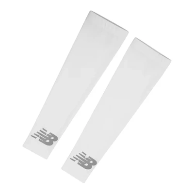 New Balance Unisex Performance Arm Sleeves In White