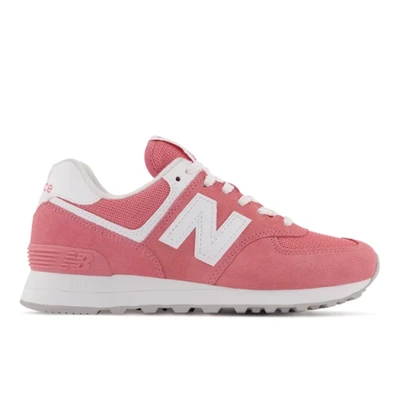 New Balance Women's 574 In Pink/white