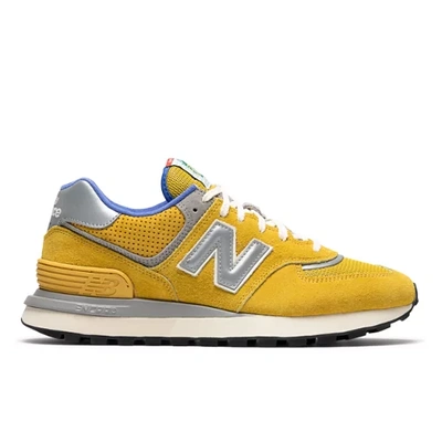 New Balance X Bodega 574 Legacy "blue" Trainers In Yellow/grey