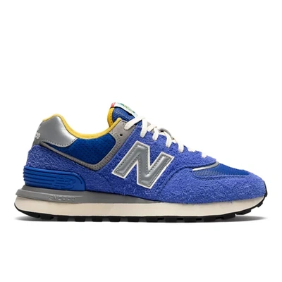 New Balance X Bodega 574 Legacy "yellow" Sneakers In Blue/grey