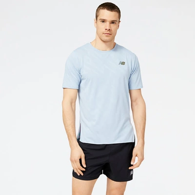 New Balance Q Speed Icex Jacquard T-shirt In Light Arctic Grey