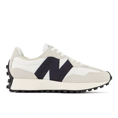 New Balance Women's 327 Casual Sneakers From Finish Line In White/black/white