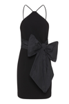 REBECCA VALLANCE GRACE BOW MINI DRESS BLACK