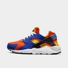 Nike Huarache Run Big Kids' Shoes In Hyper Royal/yellow Ochre/safety Orange/black