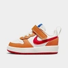 Nike Court Borough Low 2 Baby/toddler Shoes In Sail/hot Curry/game Royal/university Red