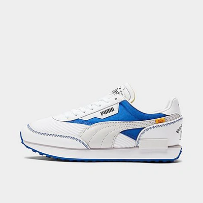 Puma Men's X White Castle Future Rider Casual Shoes In  White/royal Blue