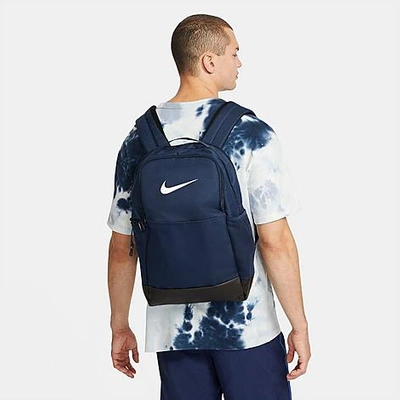 Nike Brasilia 9.5 Training Backpack In Midnight Navy/black/white