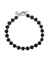 Dower & Hall Beaded T-bar Fastening Bracelet In Black