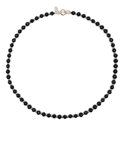 Dower & Hall Pearl-nuggets Beaded Necklace In Black
