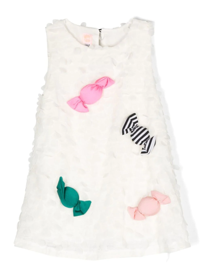 Wauw Capow By Bangbang Kids' Simone Candy Dress In White