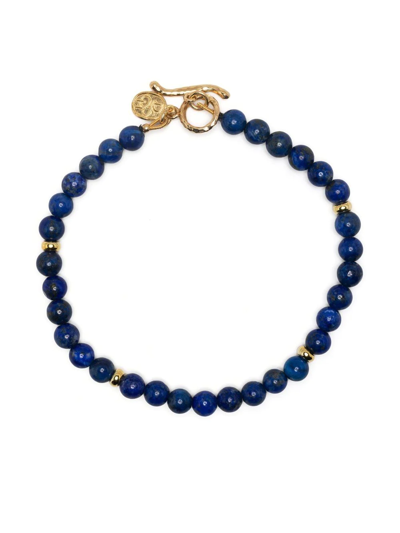 Dower & Hall Disco Balls T-bar Fastening Bracelet In Blue