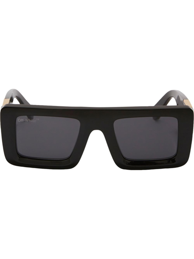 Off-white Arrows-motif Tinted Sunglasses In Black
