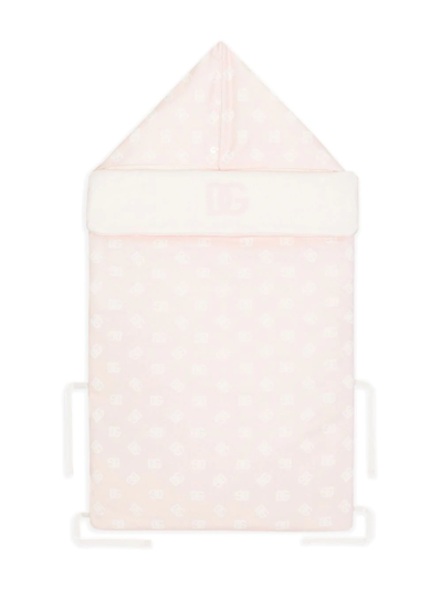 Dolce & Gabbana Logo-print Sleeping Bag In Pink