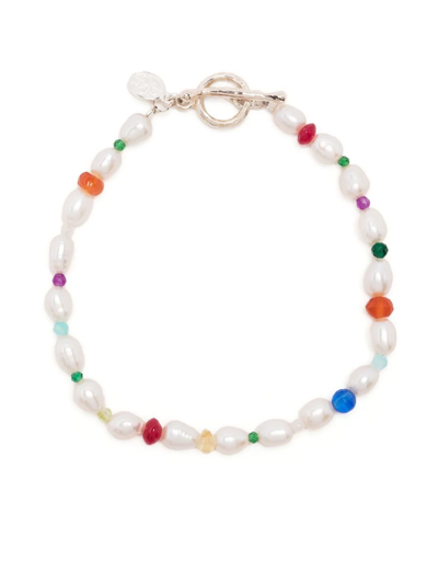 Dower & Hall Carnival Gemstone Bracelet In White