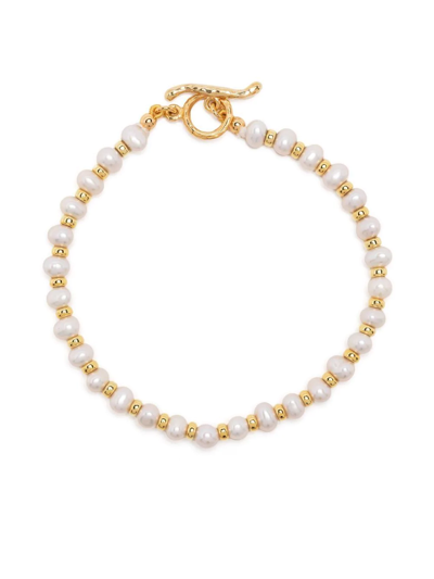 Dower & Hall Timeless Halo Bracelet In White