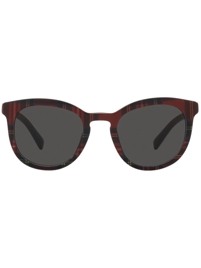 Dolce & Gabbana Back To School Round-frame Sunglasses In Brown