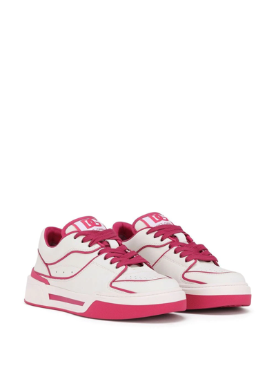 DOLCE & GABBANA NEW ROMA LEATHER SNEAKERS
