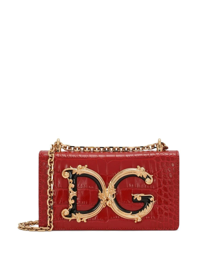 DOLCE & GABBANA ショルダーバッグ レオパード ロゴ DG Girls Medium DG Girls shoulder bag in Animal Print for Women