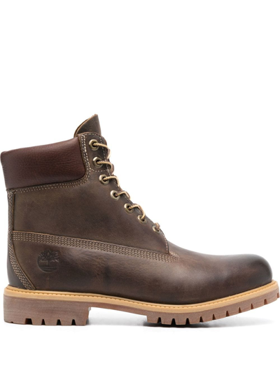 Timberland Lace-up Leather Ankle Boots In Brown