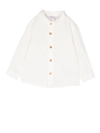 Paz Rodriguez Button-up Collarless Shirt In White