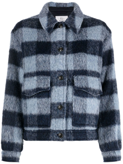 Woolrich Fringed-detail Shirt Jacket In Multi