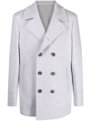 ELEVENTY DOUBLE-BREASTED WOOL-CASHMERE COAT