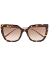 CHOPARD EYEWEAR CAT-EYE FRAME SUNGLASSES