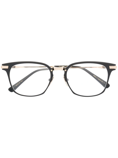 Dita Eyewear Union Rectangle-frame Glasses In Black