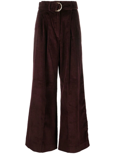 Ulla Johnson Wide-leg Trousers In Brown