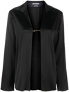 Jacquemus Notte Logo Plaque Blouse In Black