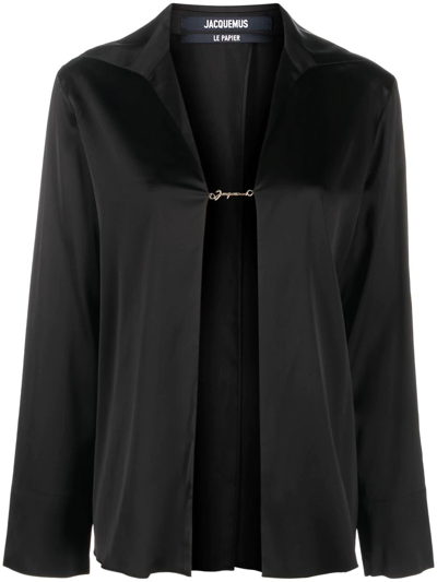 JACQUEMUS LA CHEMISE NOTTE SATIN SHIRT