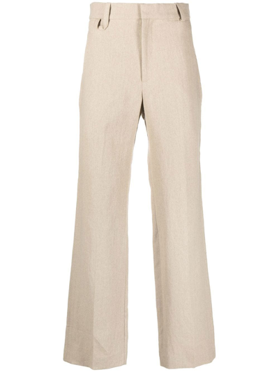 Jacquemus Le Pantalon Linu Linen Trousers In Beige