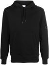 C.p. Company Black Cotton Hoodie