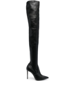 Le Silla Eva Thigh-high Leather Boots In Black