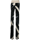 RICK OWENS ABSTRACT-PRINT TRACK trousers