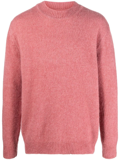 President's Long-sleeve Crew-neck Jumper In Pink