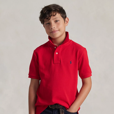 Polo Ralph Lauren Kids' The Iconic Mesh Polo Shirt In Rl 2000 Red