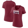 FANATICS FANATICS BRANDED BURGUNDY COLORADO AVALANCHE 2022 STANLEY CUP CHAMPIONS PLUS SIZE HOMETOWN V-NECK T-