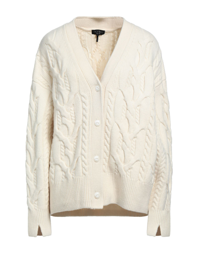 Rag & Bone Nora Cable-knit Merino Wool Cardigan In Ivory