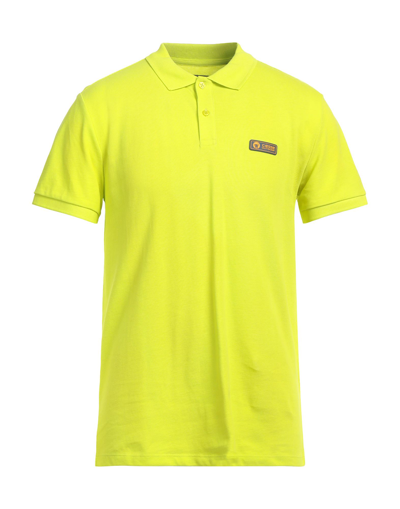 Ciesse Piumini Man Polo Shirt Acid Green Size 3xl Cotton