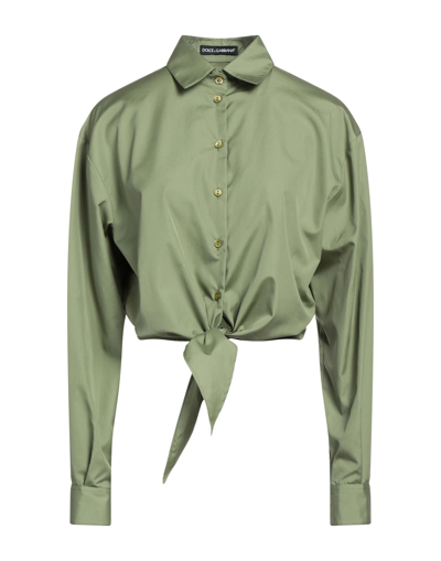 Dolce & Gabbana Shirts In Military Green