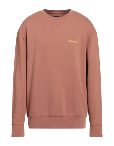 Element Sweatshirts In Light Brown