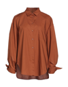 Solotre Shirts In Brown