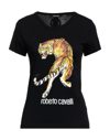 Roberto Cavalli T-shirts In Black