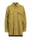 Solotre Denim Shirts In Green